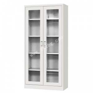 對(duì)開(kāi)玻璃柜